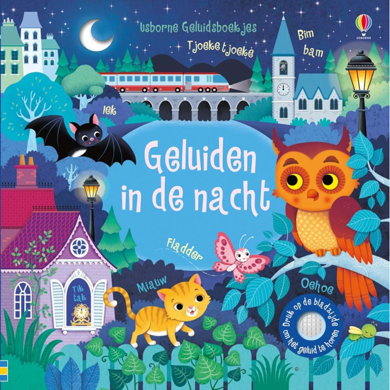 Usborne Geluidsboekjes - Geluiden in de nacht Usborne Geluidsboekjes - Geluiden in de nacht