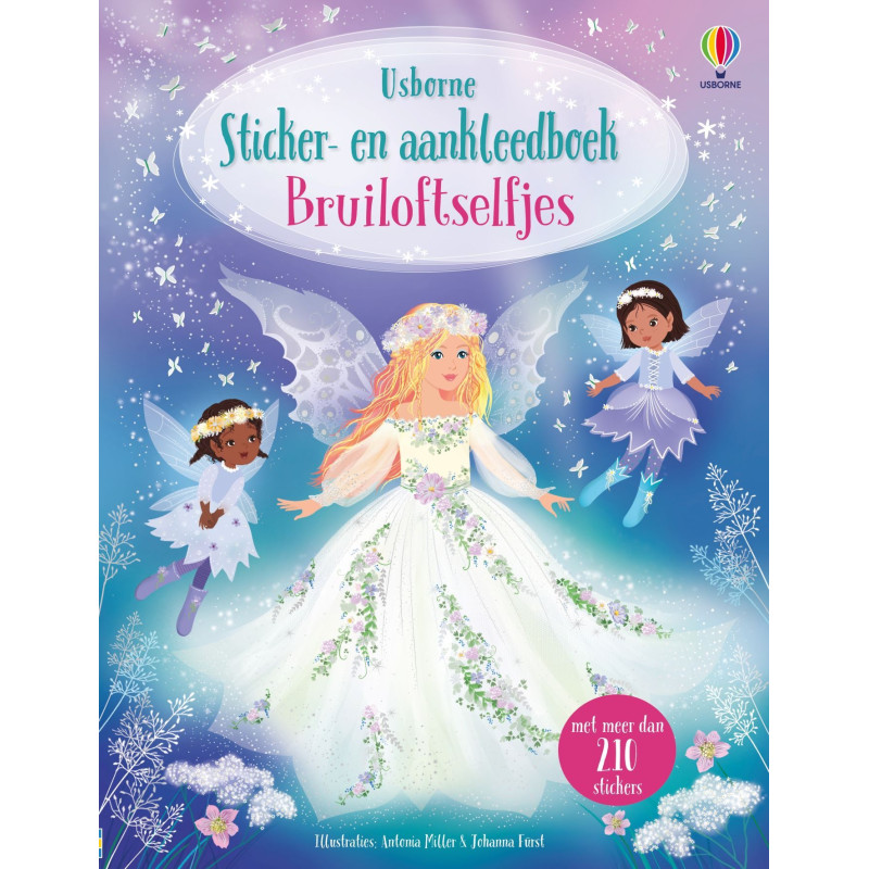 Sticker- en aankleedboek Bruiloftselfjes Sticker- en aankleedboek Bruiloftselfjes
