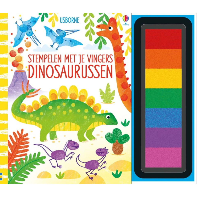 Stempelen met je vingers - Dinosaurussen Stempelen met je vingers - Dinosaurussen
