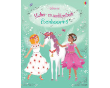 Sticker- en aankleedboek - Eenhoorns