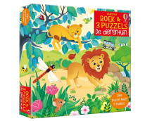 Boek & 3 Puzzels - De dierentuin