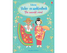 Sticker- en aankleedboek - De wereld rond