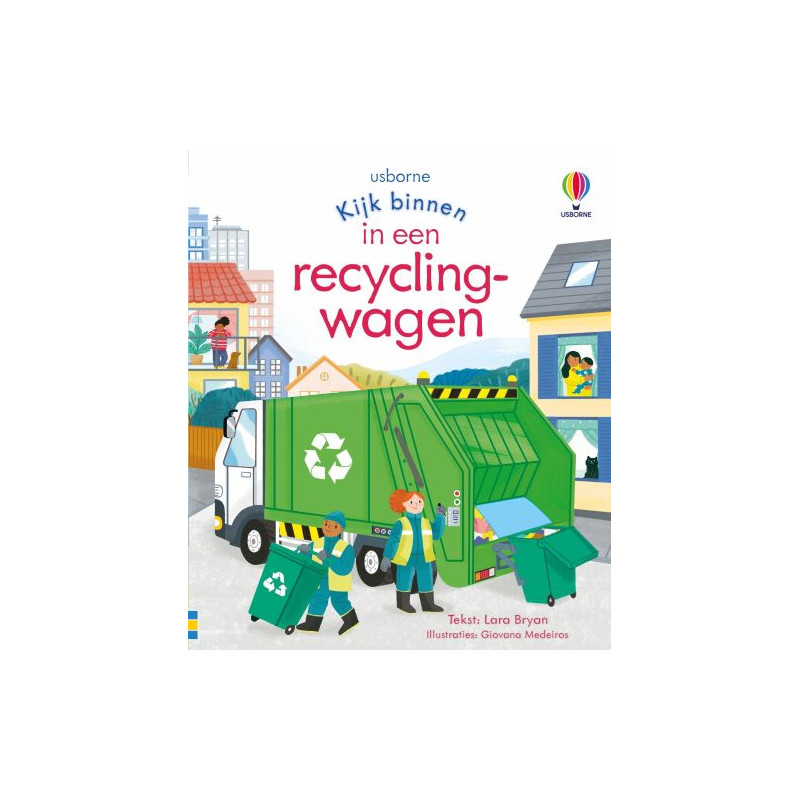 Kijk binnen in - Een recyclingwagen Kijk binnen in - Een recyclingwagen
