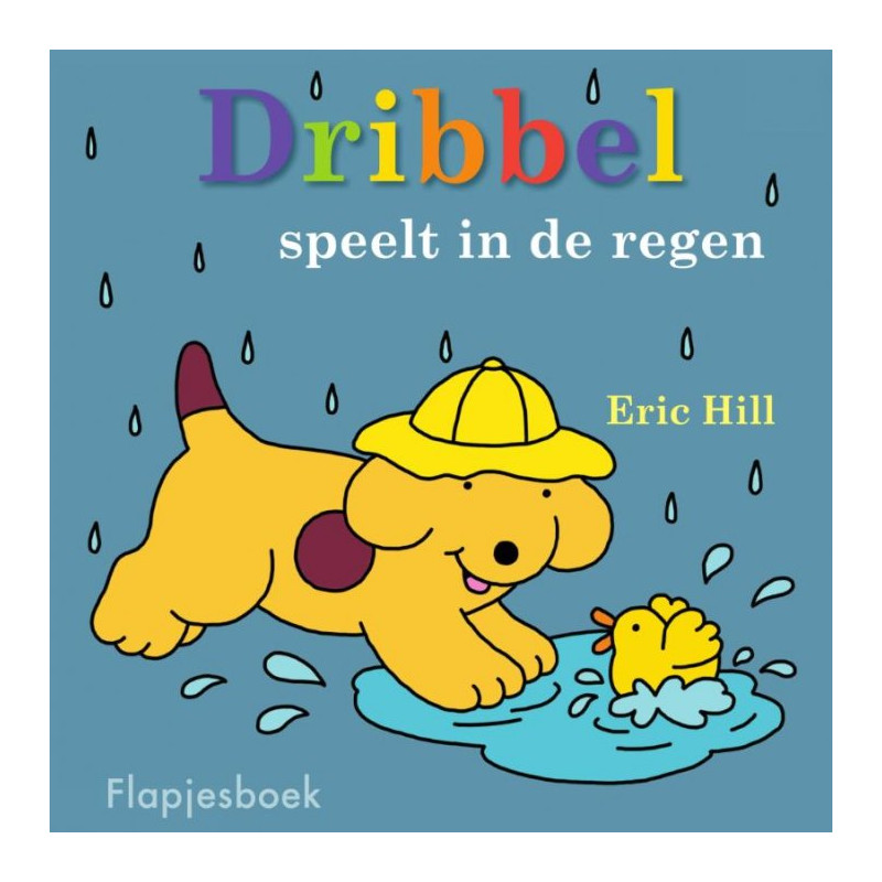 Dribbel speelt in de regen Dribbel speelt in de regen