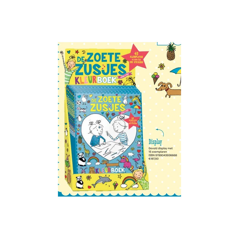 Zoete Zusjes kleurboek (display, 15 ex.) Zoete Zusjes kleurboek (display, 15 ex.)