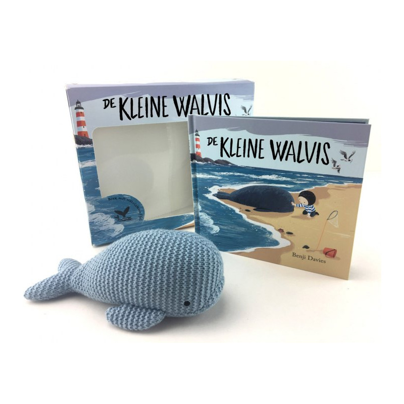 De kleine walvis met walvisknuffel