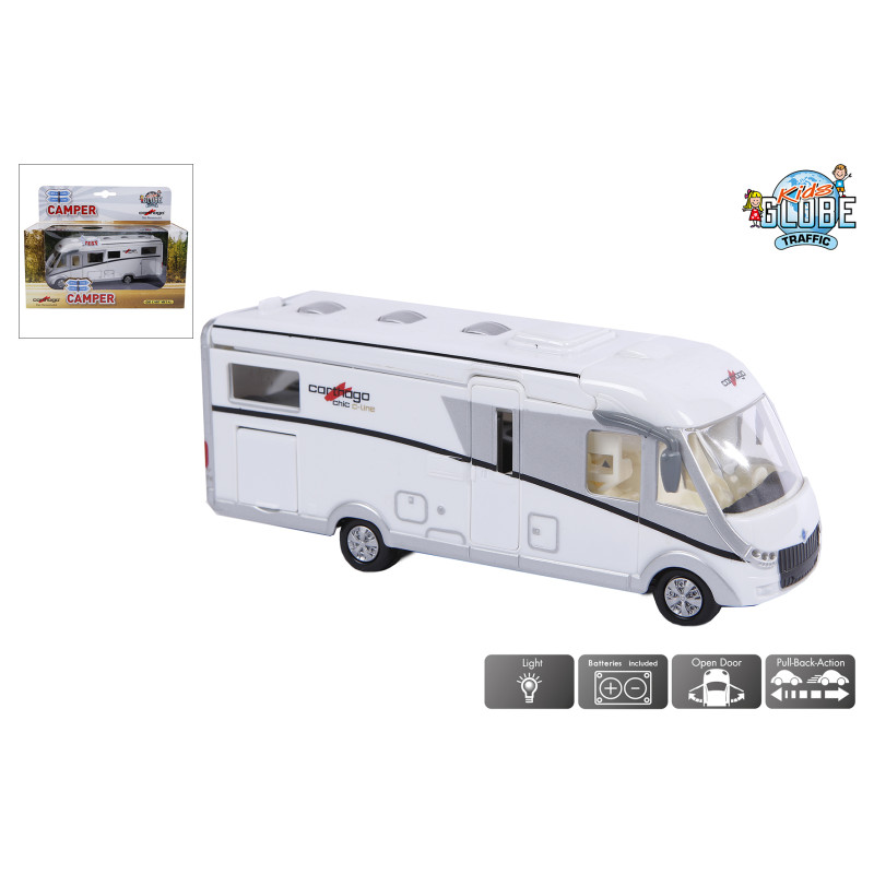 Camper Carthago met licht (pull-back) Camper Carthago met licht (pull-back)