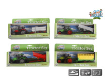 Tractorset met licht en geluid (4 ass.)