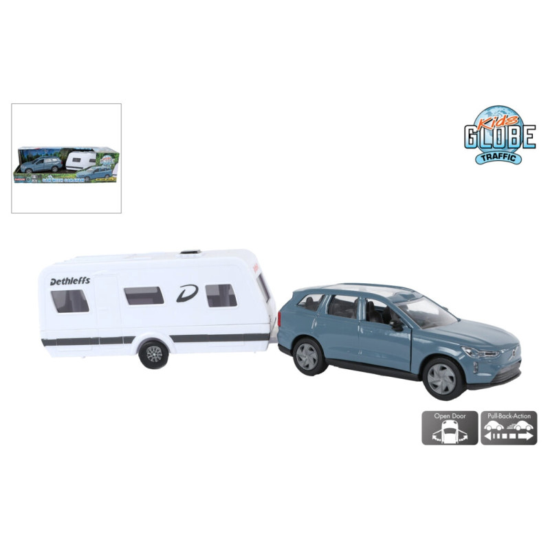 Volvo V70 met Dethleffs caravan (30cm) Volvo V70 met Dethleffs caravan (30cm)