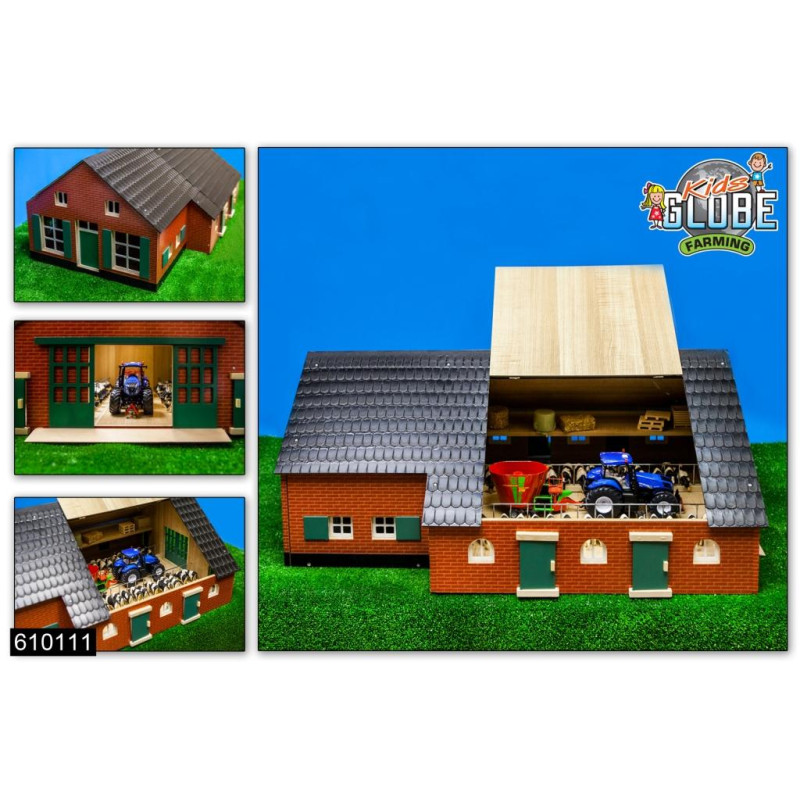 Houten boerderij met stal (1:32) Houten boerderij met stal (1:32)