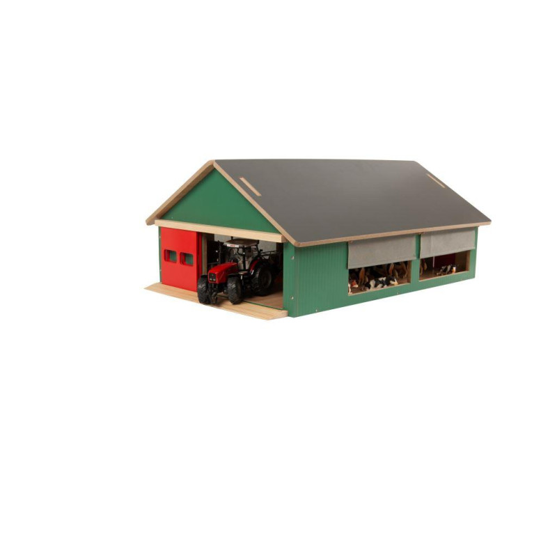 Stal met 4x windbreekgaas (1:32) Stal met 4x windbreekgaas (1:32)