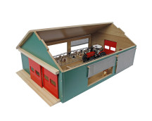 Stal met 4x windbreekgaas (1:32) Stal met 4x windbreekgaas (1:32)