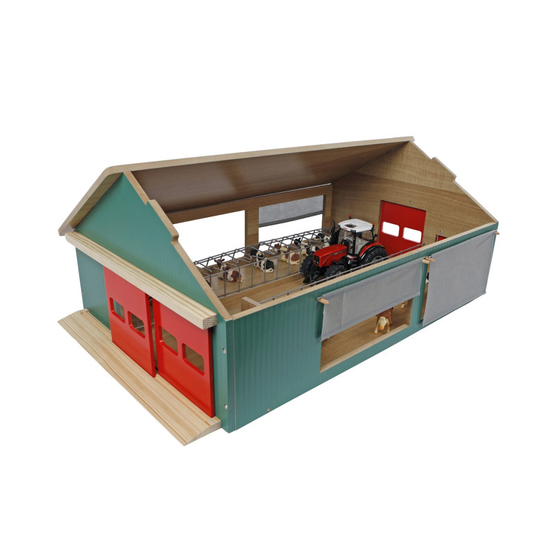 Stal met 4x windbreekgaas (1:32) Stal met 4x windbreekgaas (1:32)