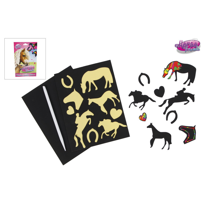 Horse Friends scratch stickers Horse Friends scratch stickers