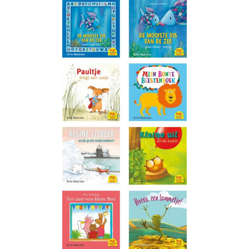 Pixi-serie 14: De Vier Windstreken toppers II (8x8 ex.) Pixi-serie 14: De Vier Windstreken toppers II (8x8 ex.)