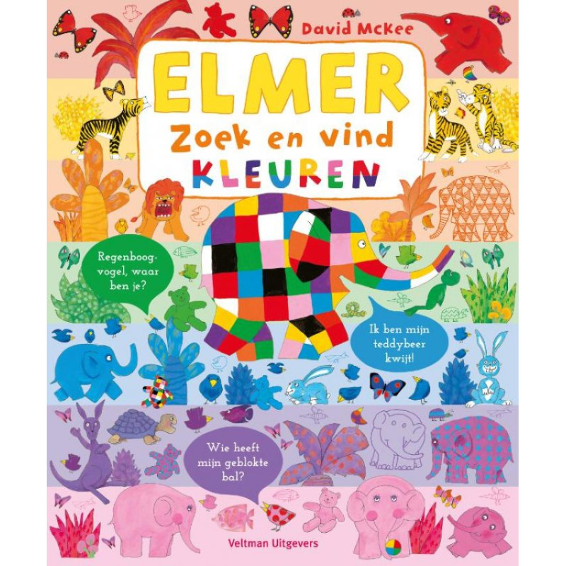 Elmer zoek en vind - Kleuren Elmer zoek en vind - Kleuren