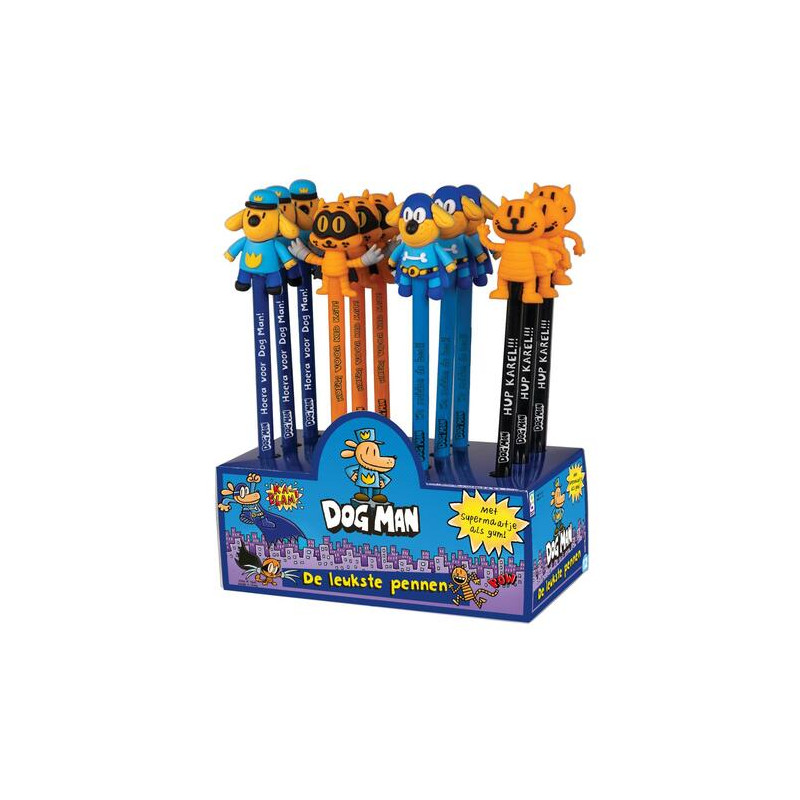 Dog Man 3D-pen (doos met 12 exemplaren) Dog Man 3D-pen (doos met 12 exemplaren)