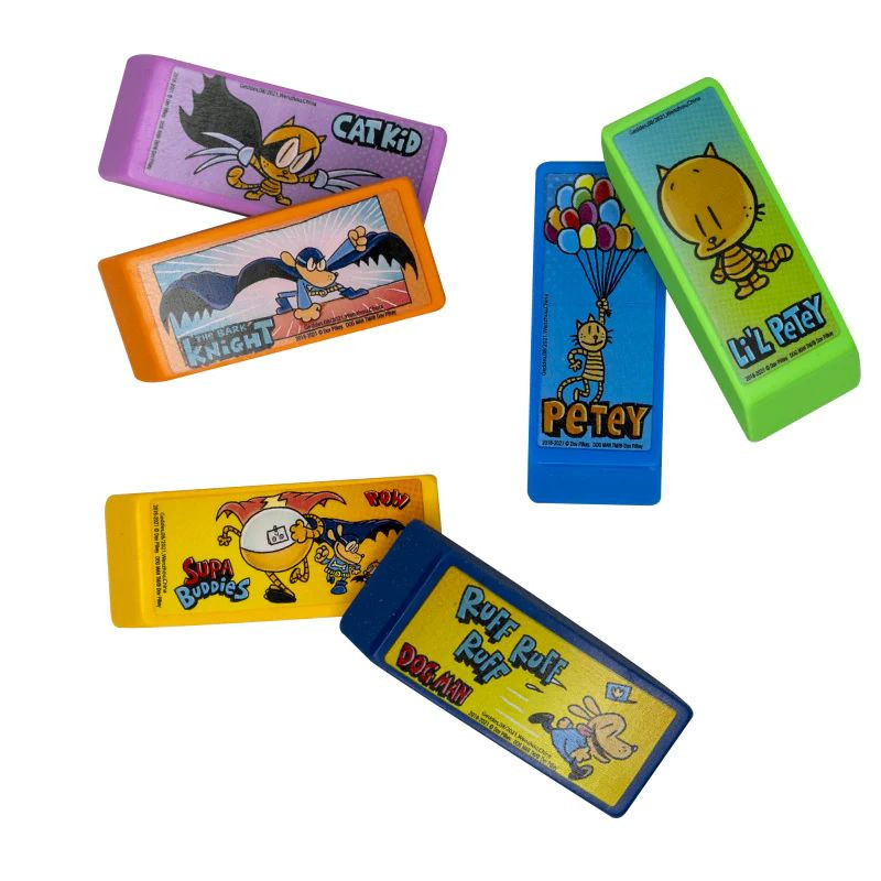 Dog Man gummen - set van 24 exempl. Dog Man gummen - set van 24 exempl.