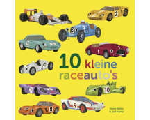Tien kleine raceauto's