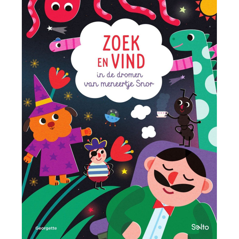 Zoek en vind in de dromen van meneertje Snor Zoek en vind in de dromen van meneertje Snor