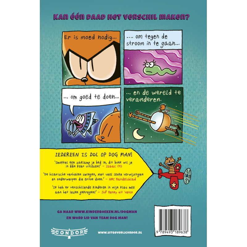 Dog Man 8 – Dog Man ziet ze zwemmen