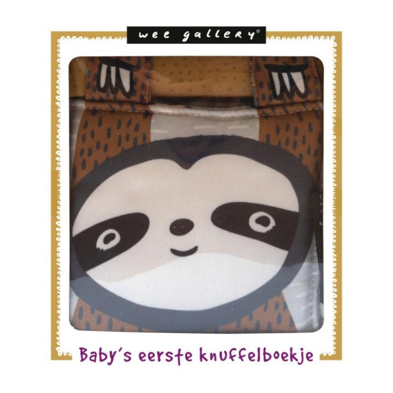 Wee Gallery Knuffelboekje Luiaard Wee Gallery Knuffelboekje Luiaard