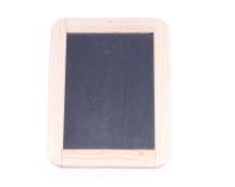 Lei met houten rand (24x19cm)