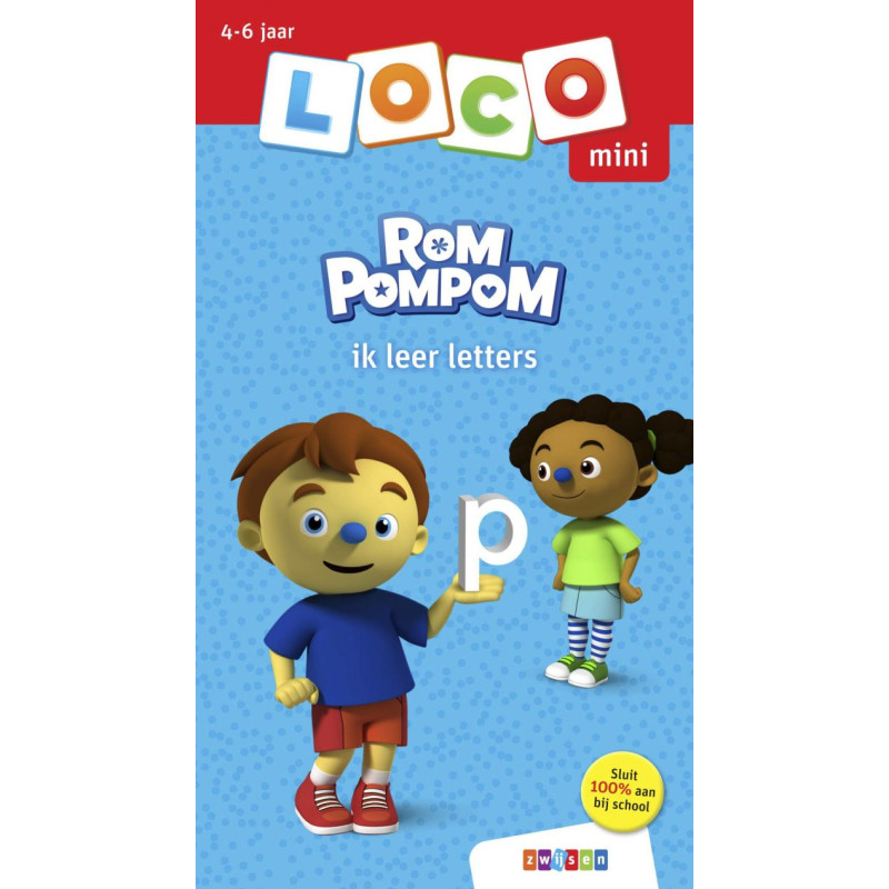 Oefenboekje Loco Mini - Rompompom ik leer letters Oefenboekje Loco Mini - Rompompom ik leer letters