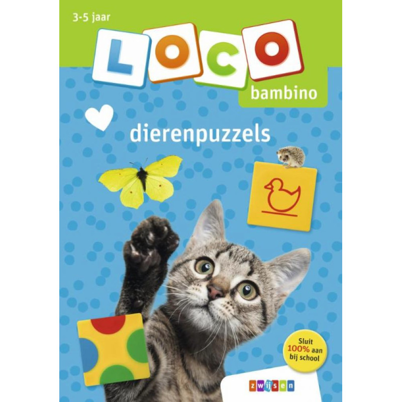 Oefenboekje Loco Bambino - Dierenpuzzels Oefenboekje Loco Bambino - Dierenpuzzels