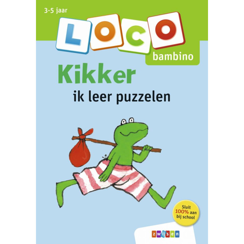 Oefenboekje Loco Bambino - Kikker ik leer puzzelen Oefenboekje Loco Bambino - Kikker ik leer puzzelen