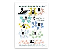 Poster A3 - Getal t/m 10 (walvis)