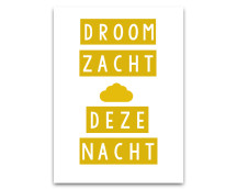 Poster A3 - Droom zacht
