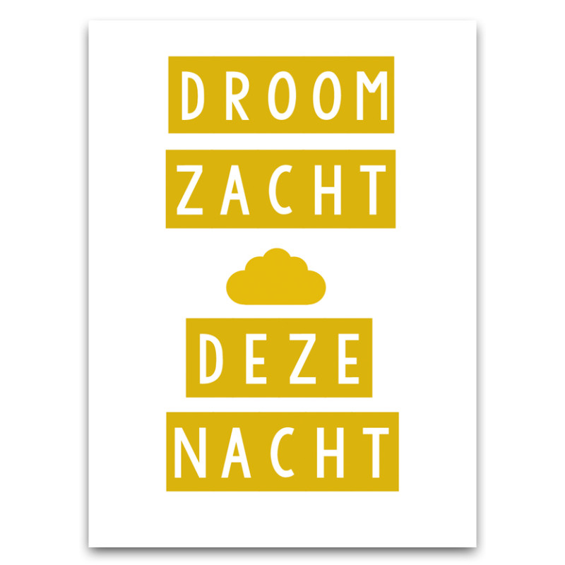 Poster A3 - Droom zacht