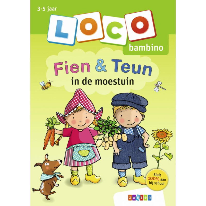 Oefenboekje Loco Bambino - Fien & Teun in de moestuin