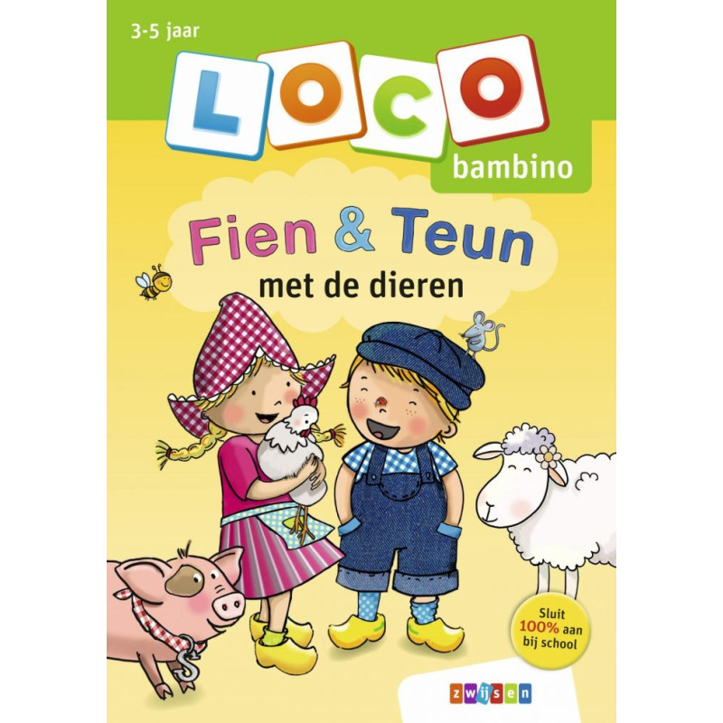 Oefenboekje Loco Bambino - Fien & Teun met de dieren