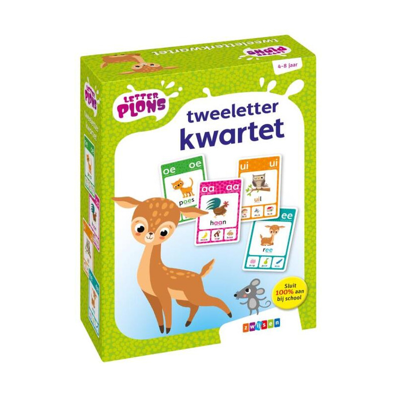 Letterplons tweeletterkwartet Letterplons tweeletterkwartet