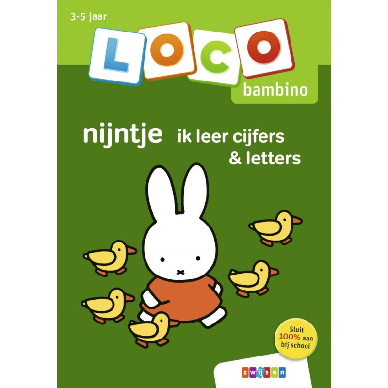 Oefenboekje Loco Bambino - nijntje ik leer cijfers en letters Oefenboekje Loco Bambino - nijntje ik leer cijfers en letters