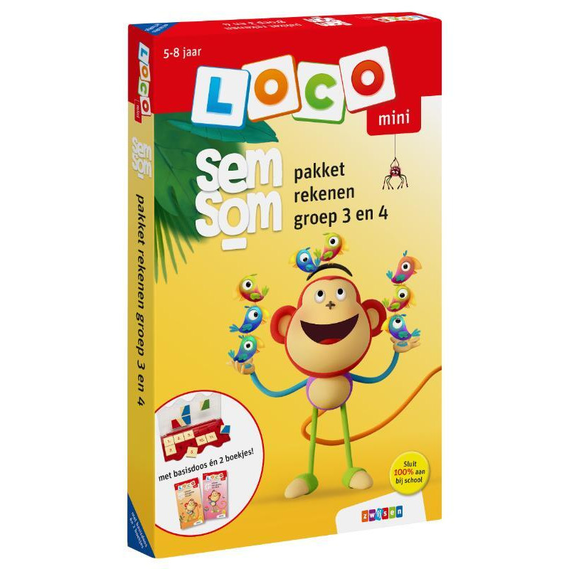 Loco mini Semsom pakket rekenen groep 3 en 4 Loco mini Semsom pakket rekenen groep 3 en 4