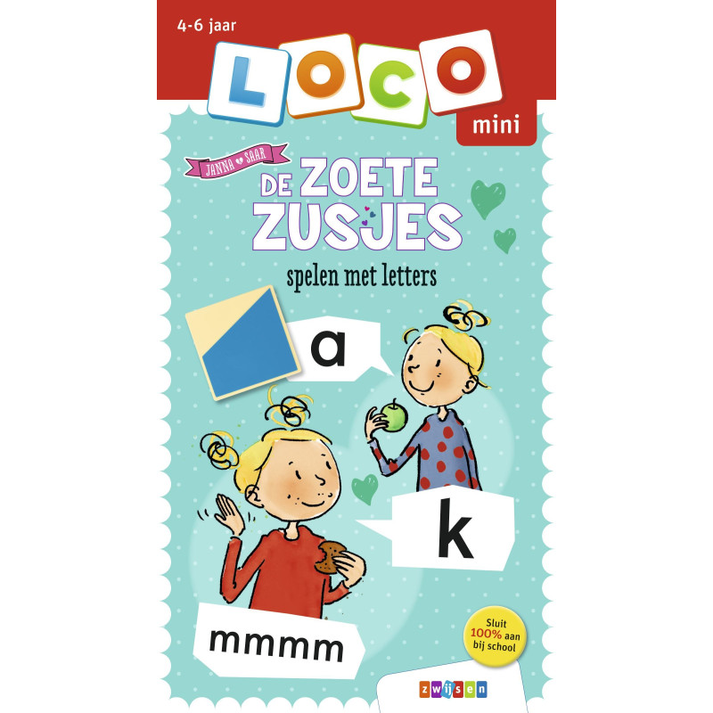 Loco Mini De Zoete Zusjes spelen met letters Loco Mini De Zoete Zusjes spelen met letters