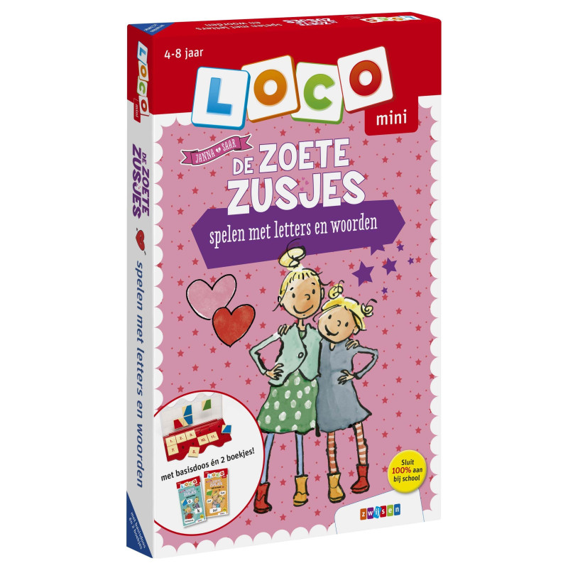 Pakket Loco Mini De Zoete Zusjes- Spelen met letters en woorden Pakket Loco Mini De Zoete Zusjes- Spelen met letters en woorden