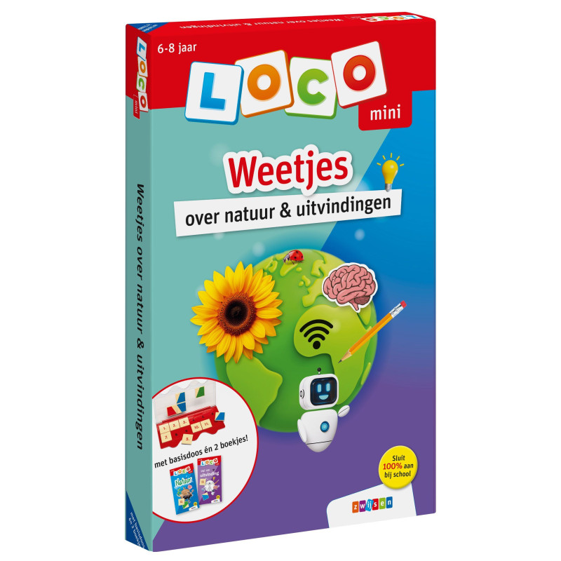 Pakket Loco Mini - Weetjes over natuur & uitvindingen Pakket Loco Mini - Weetjes over natuur & uitvindingen