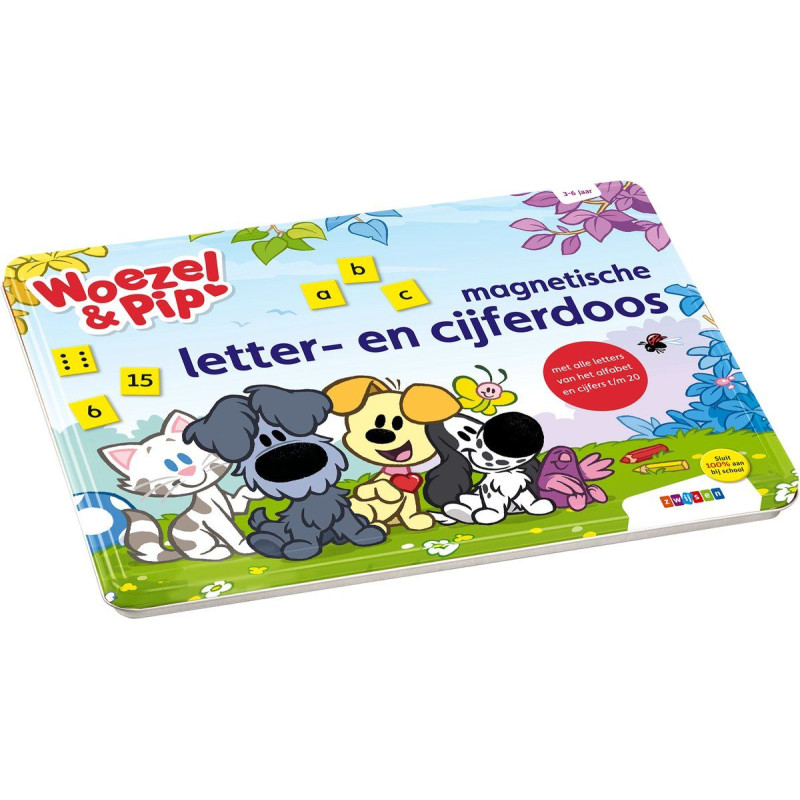 Woezel & Pip magnetische letter- en cijferdoos Woezel & Pip magnetische letter- en cijferdoos