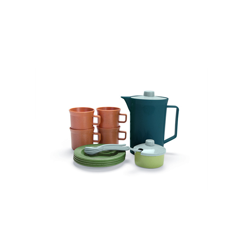 BIOplastic koffieset (donkerblauw/17-delig) BIOplastic koffieset (donkerblauw/17-delig)