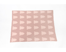 BIO gebreide deken (raket/roze) BIO gebreide deken (raket/roze)