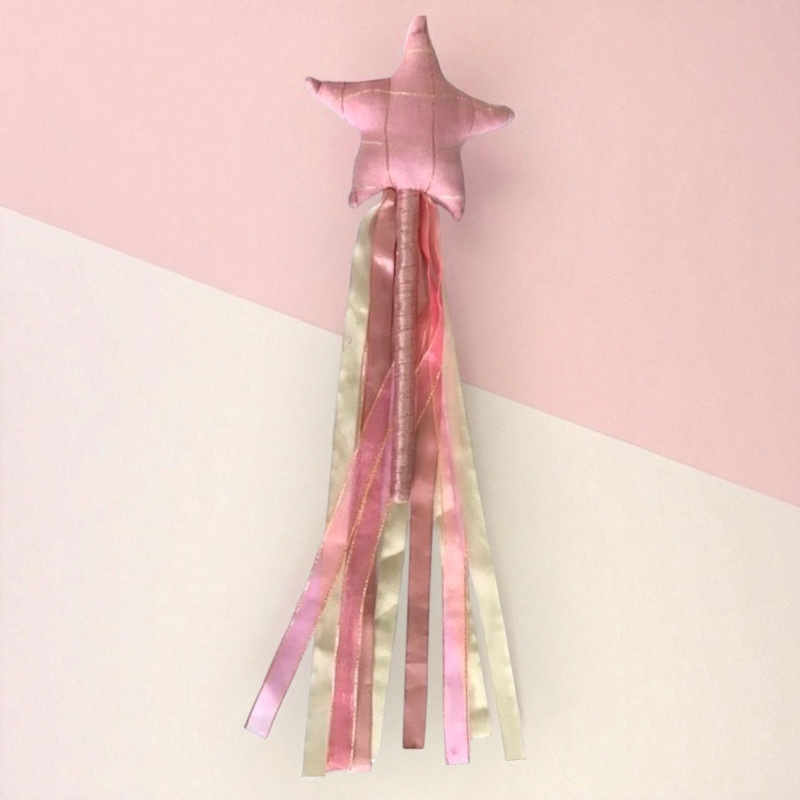Luxe toverstaf - Ruimte - roze ster Luxe toverstaf - Ruimte - roze ster
