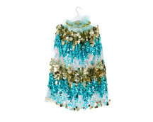 Glitter cape - Aqua