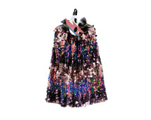 Glitter cape - Plum