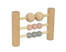 Houten telraam/rammelaar (pastel)