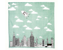 BIO Babydoek city (mousseline/75x75cm)