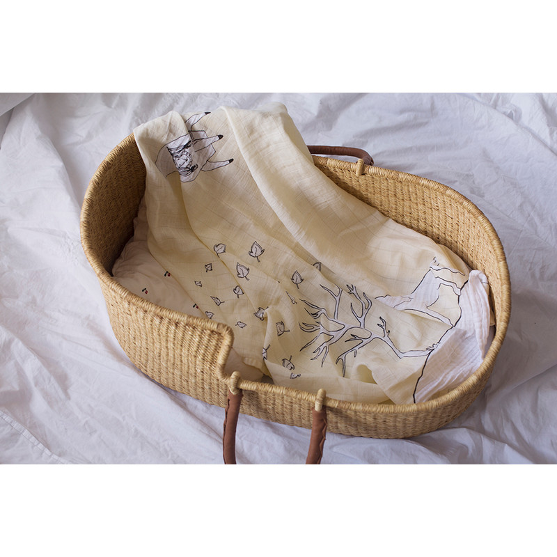 BIO Babydoek unicorn/eenhoorn (mousseline/75x75cm) BIO Babydoek unicorn/eenhoorn (mousseline/75x75cm)